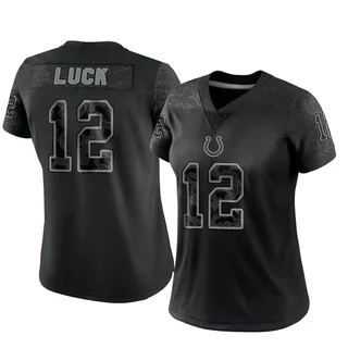 Nike On Field Andrew Luck Youth Jersey Stitched Nylon youth M Gray Black  NWOT