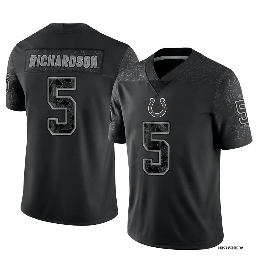 Anthony Richardson Indianapolis Colts Men s Limited Reflective Nike Jersey Black