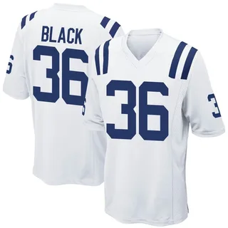 Royal Blue Men's Henry Black Indianapolis Colts Game Team Color Jersey