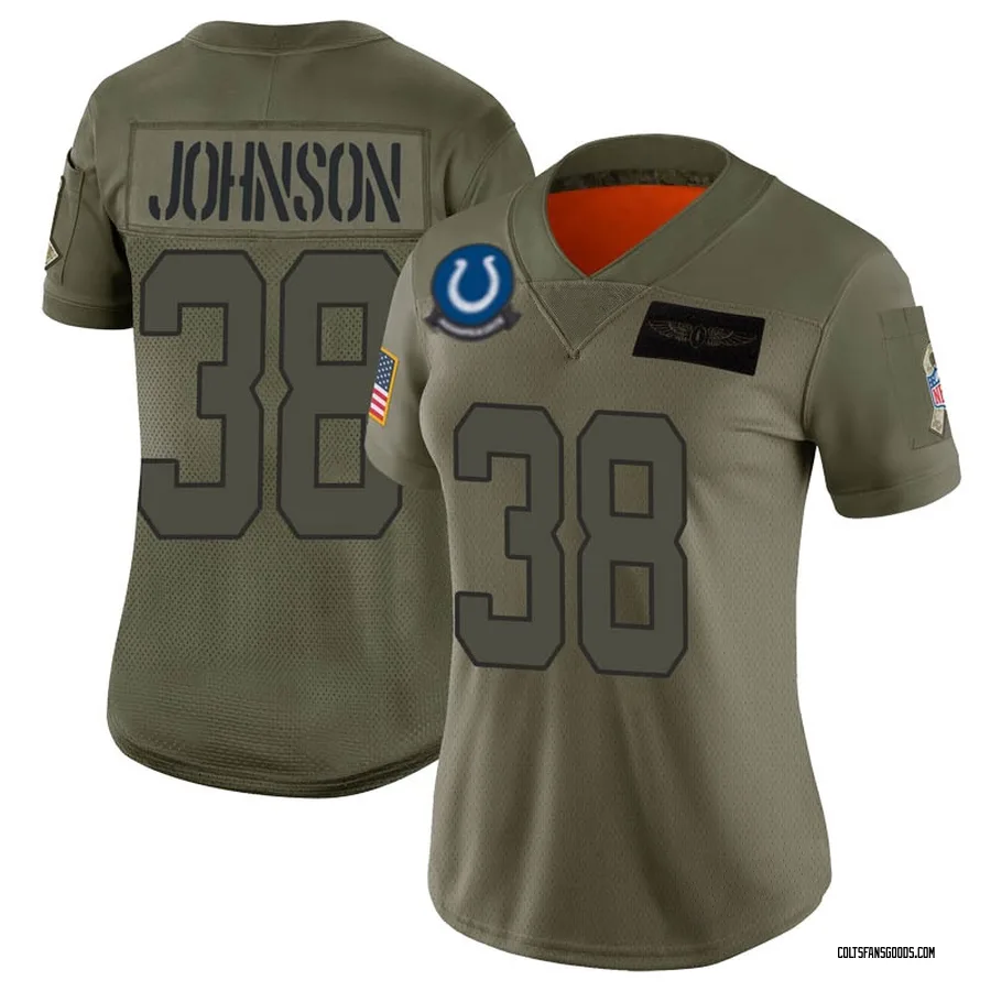 Womens Indianapolis Colts Jacoby Brissett Camo 2019 Salute To Service  Limited Jersey - Bluefink