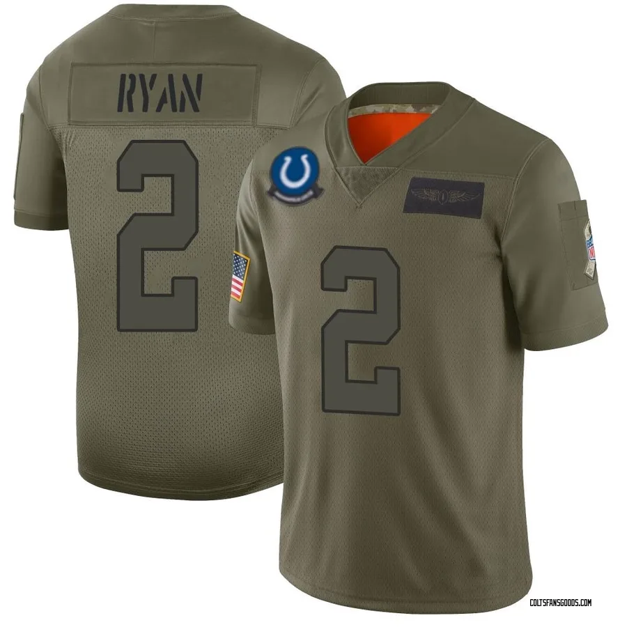 Indianapolis Colts Peyton Manning Camo 2019 Salute To Service Limited  Jersey - Bluefink