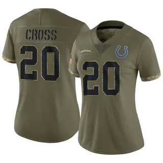 Nick Cross Women's Nike Indianapolis Colts Royal Custom Game Jersey Size: Medium