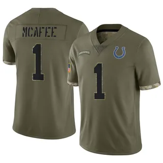 Pat McAfee Jersey Black Colts Elite USA Flag Fashion Men