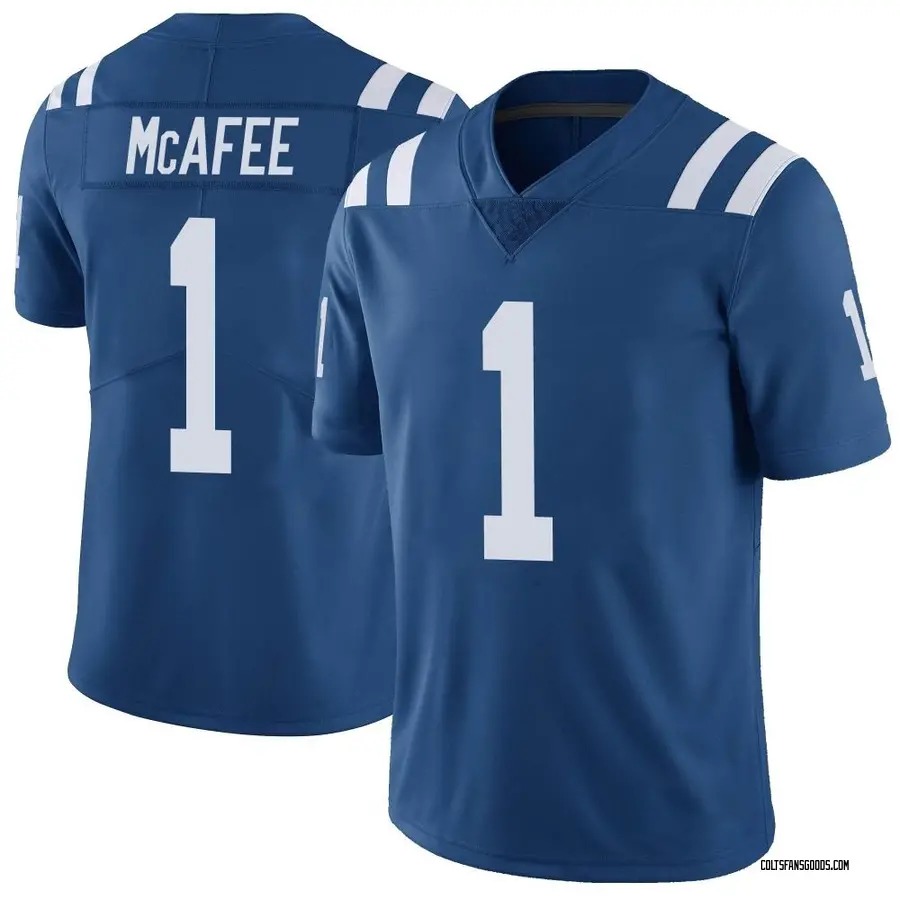 Pat McAfee Indianapolis Colts Men's Limited Color Rush Vapor Untouchable  Nike Jersey - Royal