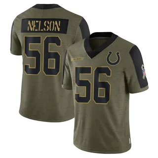 Men's Nike Quenton Nelson Black Indianapolis Colts 2020 Salute To